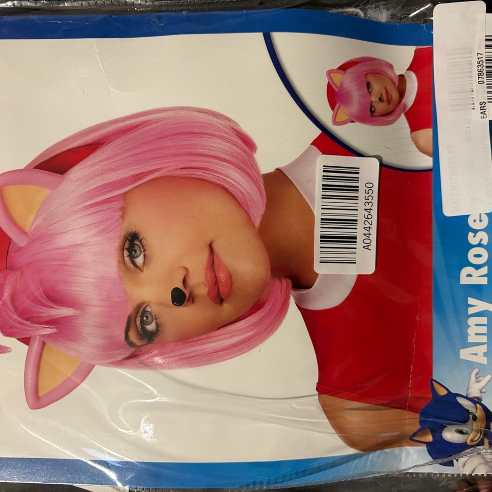 Spirit Pink and Red Costume Wig